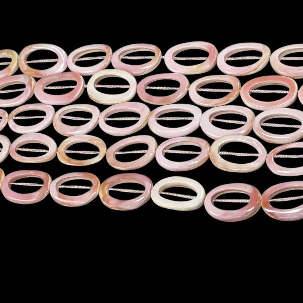 Queen Conch Shell, Oval Rings 20mmx30mm-2