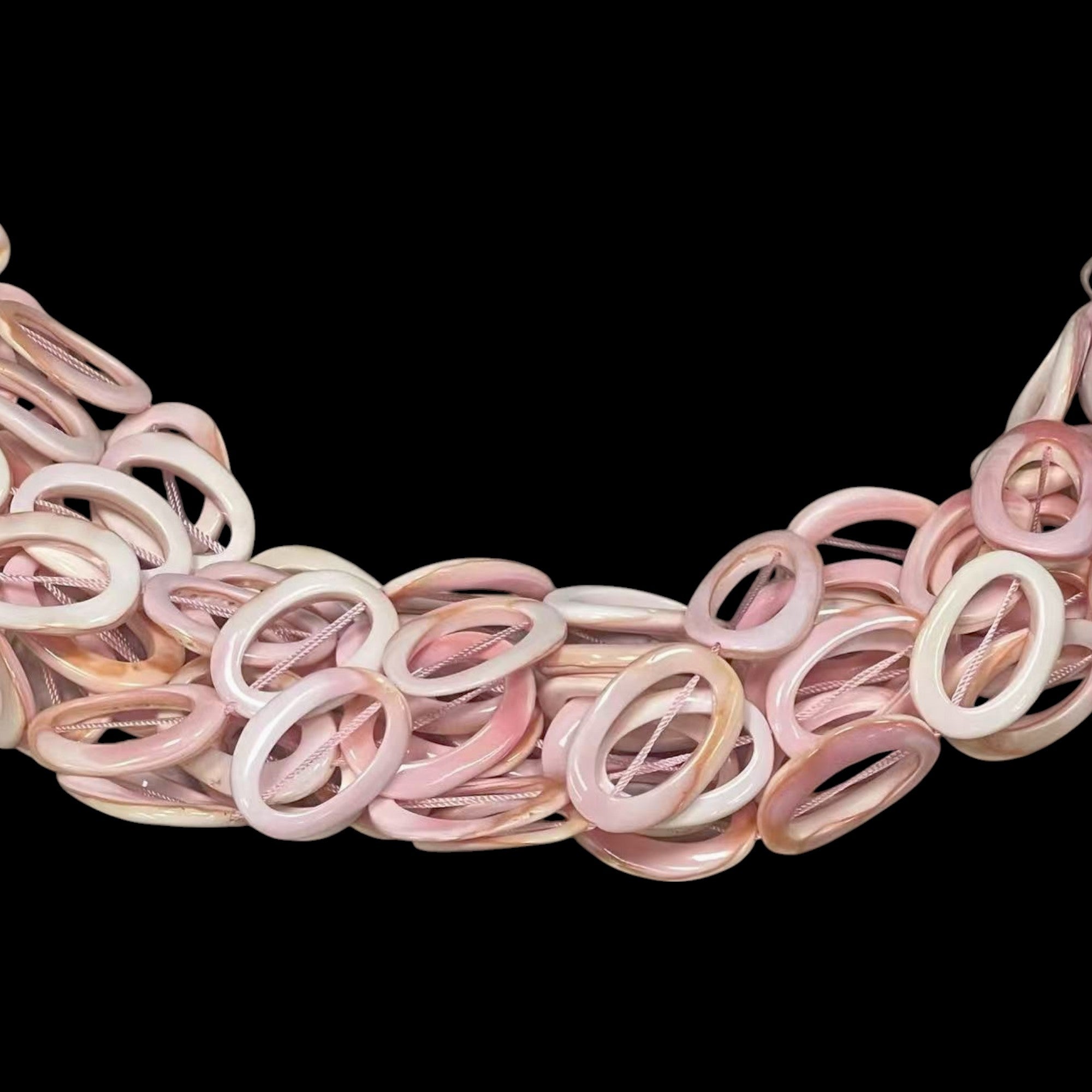 Queen Conch Shell, Oval Rings 20mmx30mm-0