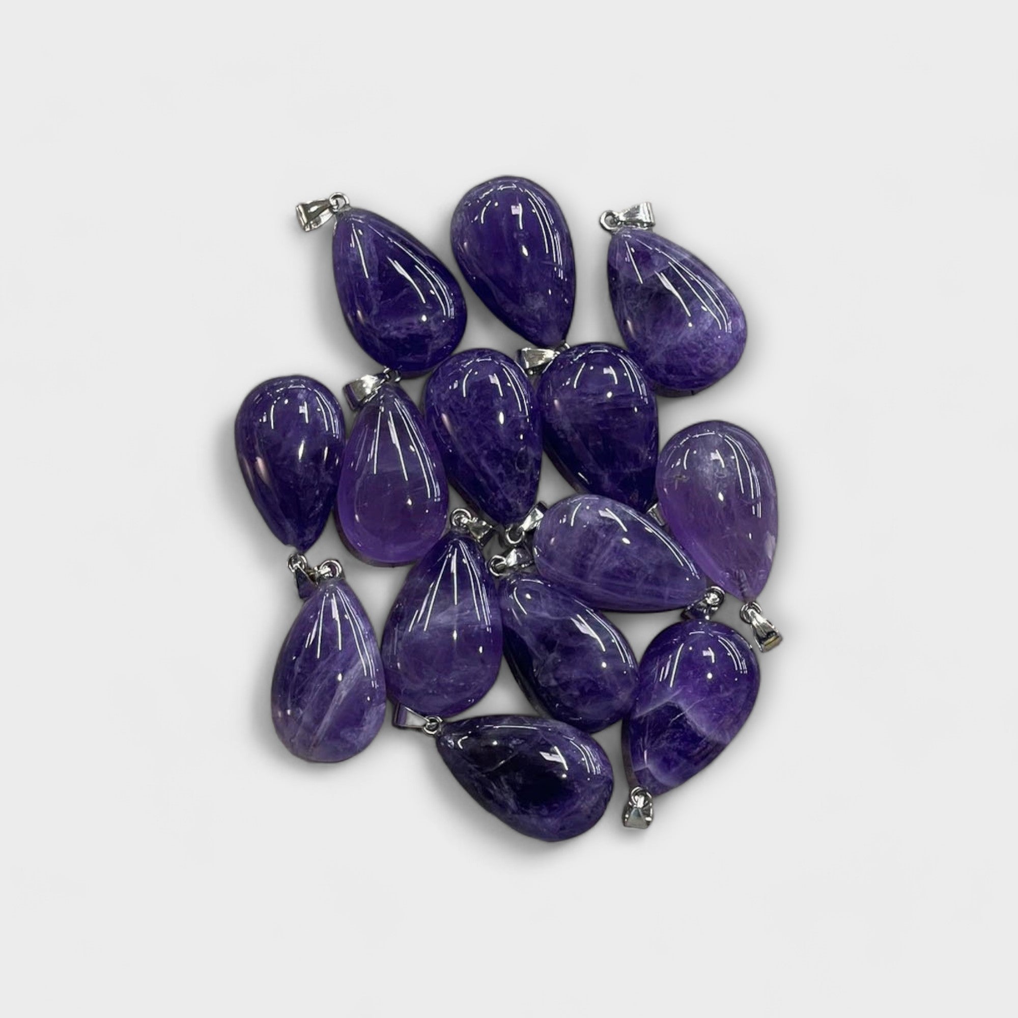 Amethyst 18x30mm Teardrop Pendant-0