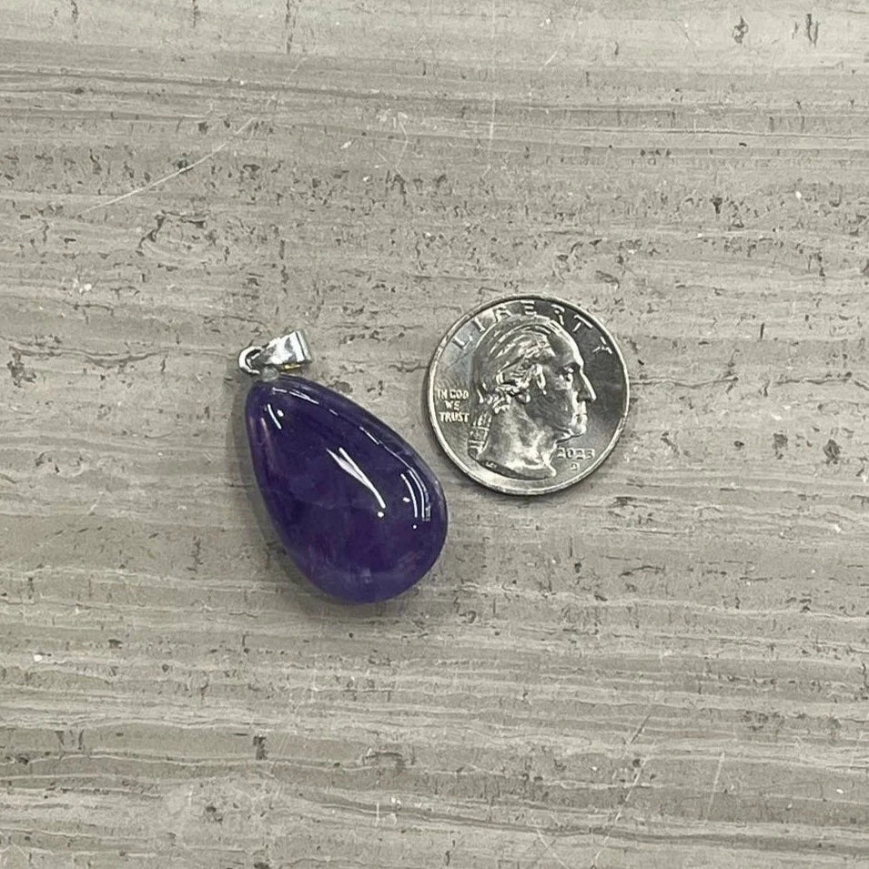 Amethyst 18x30mm Teardrop Pendant-1